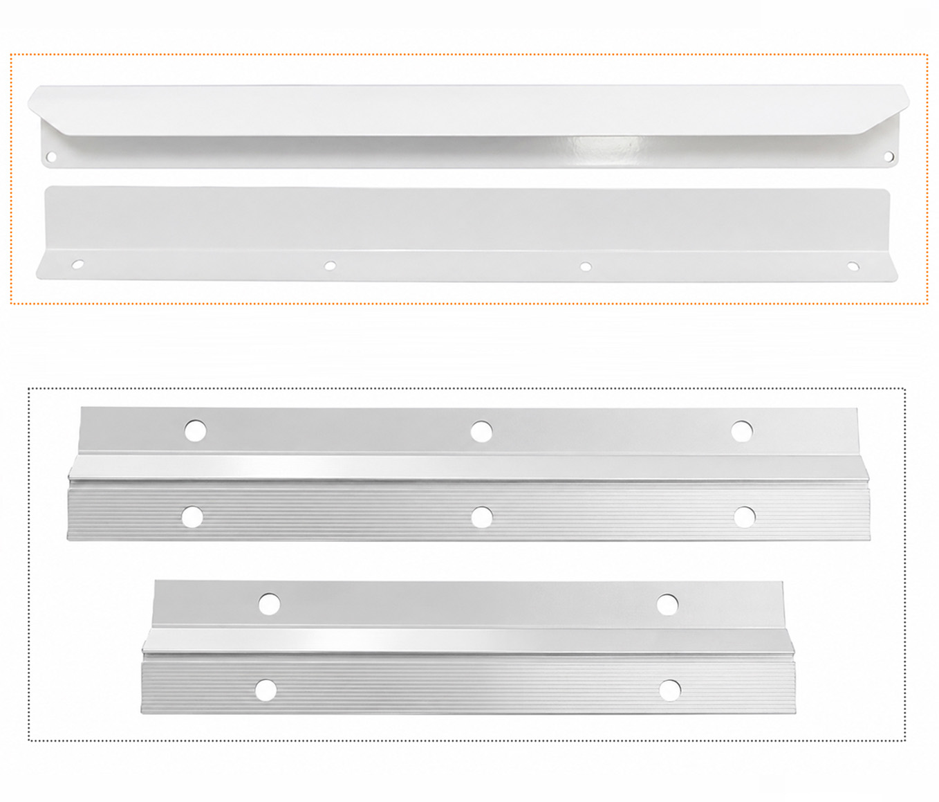Aluminum Hanger Strip Mounting Aluminum hanger strip mounting system for LED bathroom mirrors