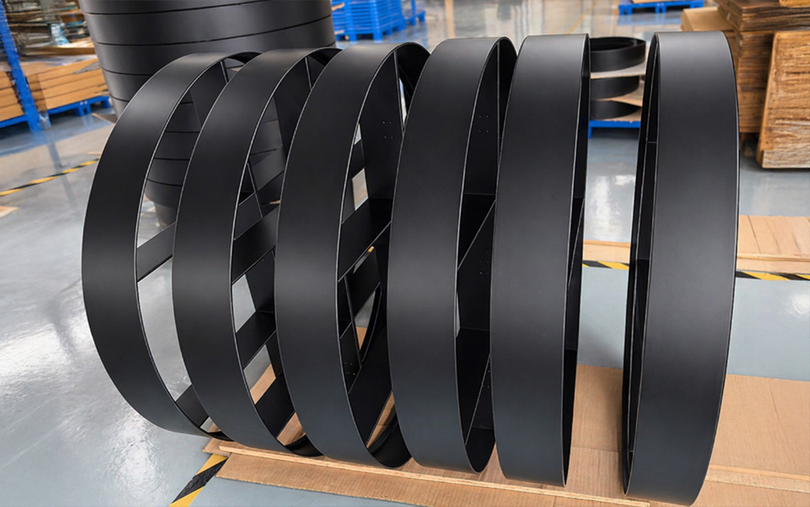 Powder-coated black mirror frames prepared for quality inspection at STANHOM factory Powder-coated black mirror frames prepared for quality inspection at STANHOM factory